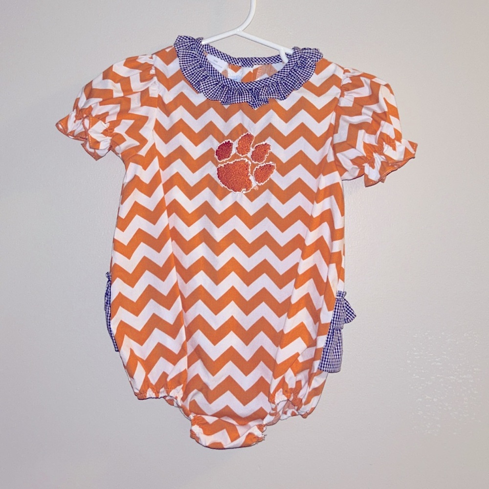 Vive la Fete Clemson Bubble Romper Sz. 24 Months
